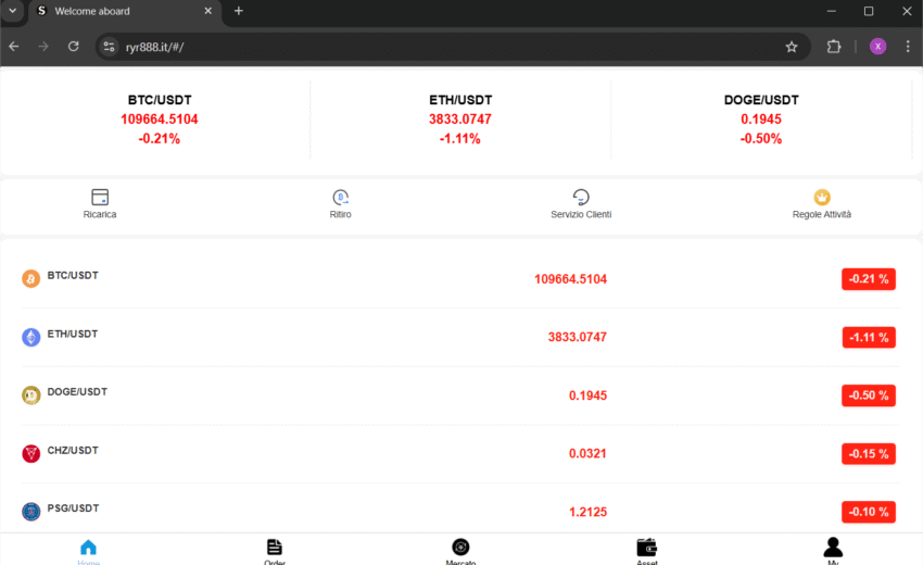 RYR888.it Review (2025): Scam Warning