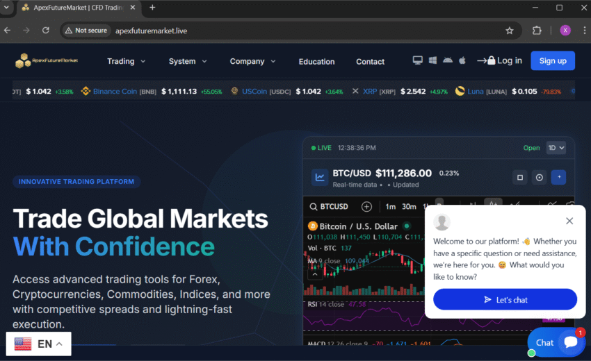 ApexFutureMarket.live (2025): Scam Investigation