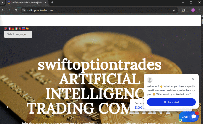 SwiftOptionTrades.com Scam (2025): A Shiny Trading Front