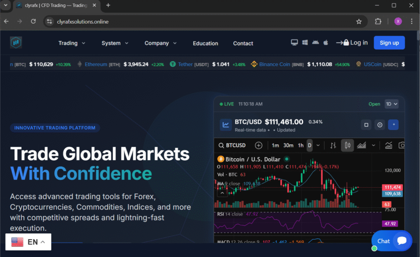 ClyraFXSolutions.online Scam: Investor Warning