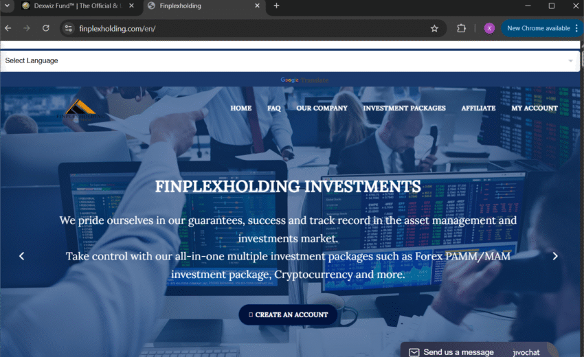 FinplexHolding.com Scam 2025 : A Careful Review