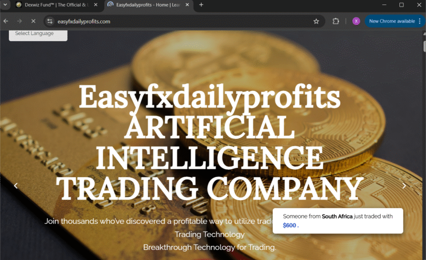 EasyFXDailyProfits.com Scam: A Closer Look at a Shady Forex Platform